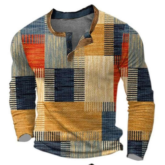 Vintage Patchwork Denim Skjorter