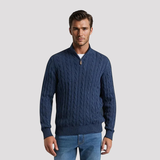 Peter - Komfortabel premium sweater med lynlås